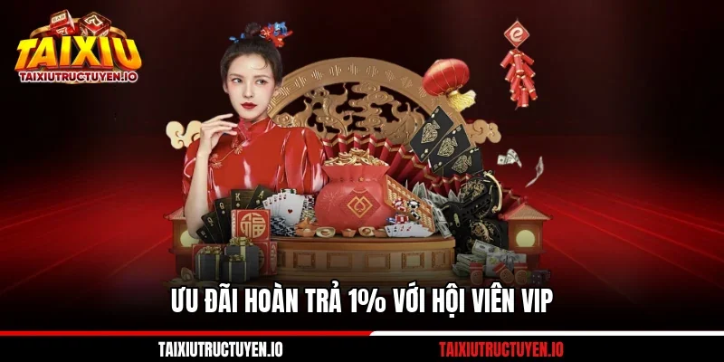 Ưu đãi hoàn trả 1% với hội viên VIP